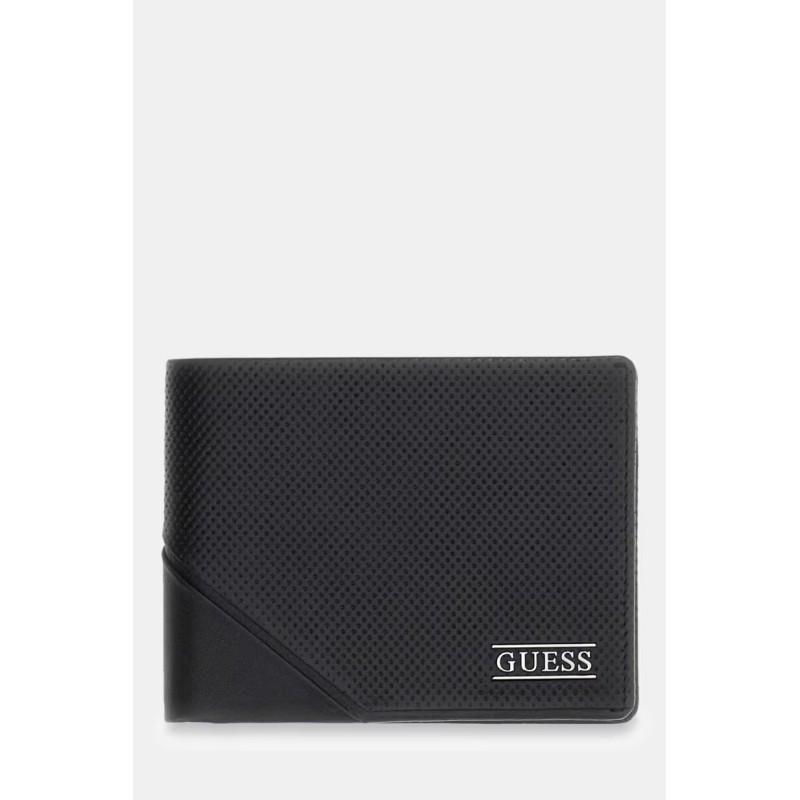 GUESS BOSTON BILFORD MEDIUM WALLET LEATHER SMBOSPLEA20-BLA