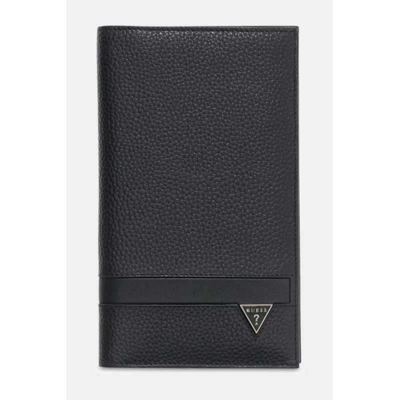 GUESS MONACO PASSPORT CASE LEATHER SMMOGRLEA01-BLA