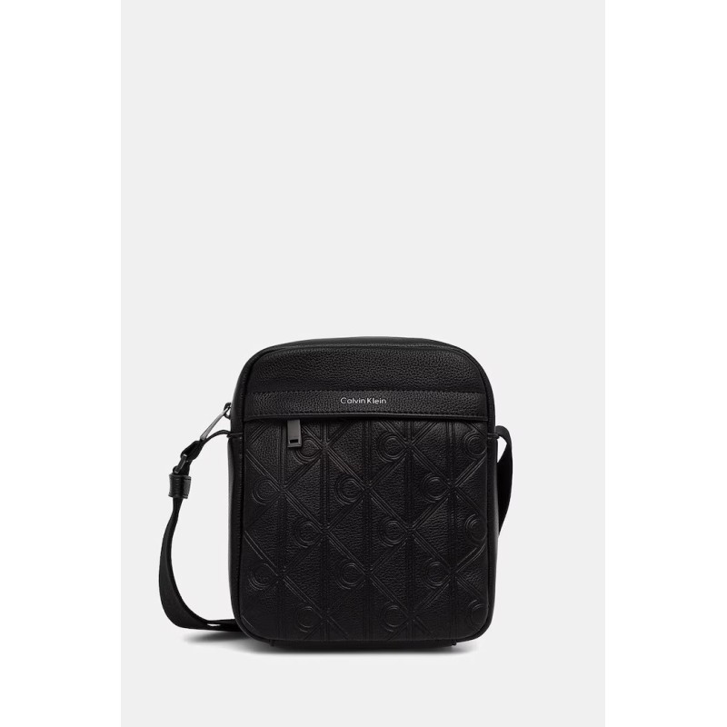 CALVIN KLEIN EMBLEM AOP DEBOSS REPORTER BLACK LV04D3562G-UB1