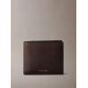 CALVIN KLEIN FOIL EMBOSS EW BILL FOLD W COIN LEATHER CHOCOLATE MARTINI LV04D1138G-YG1