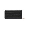 CALVIN KLEIN CROC LONG ZIP AROUND LEATHER WALLET LV04F1096G-UB1