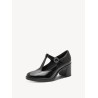 TAMARIS LEATHER PUPM BLACK 1-22470-47-001