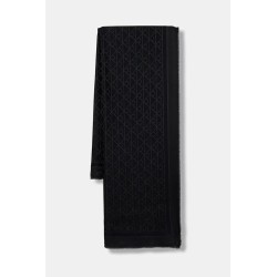 CALVIN KLEIN EMBLEM AOP GLOSSY TONAL SCARF BLACK LV04F8096G-UB1