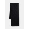 CALVIN KLEIN EMBLEM AOP GLOSSY TONAL SCARF BLACK LV04F8096G-UB1