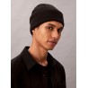 CALVIN KLEIN FINE RIB BEANIE BLACK LV04D8020G-UB1