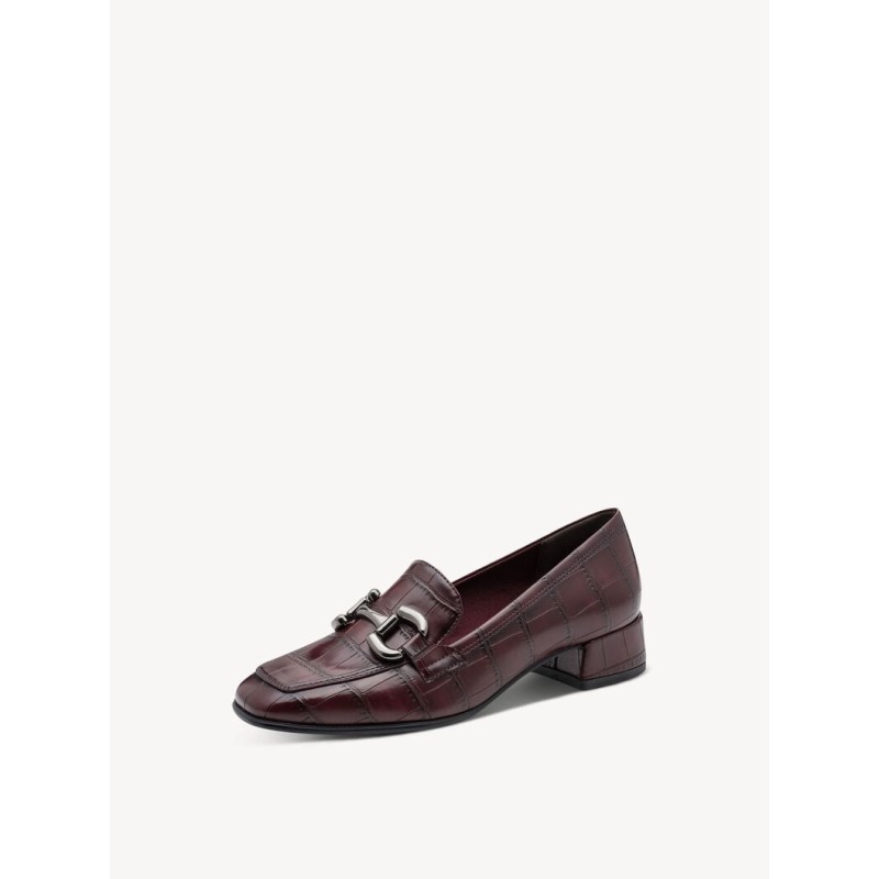 TAMARIS LOAFER MERLOT CROCO 1-24316-43-552