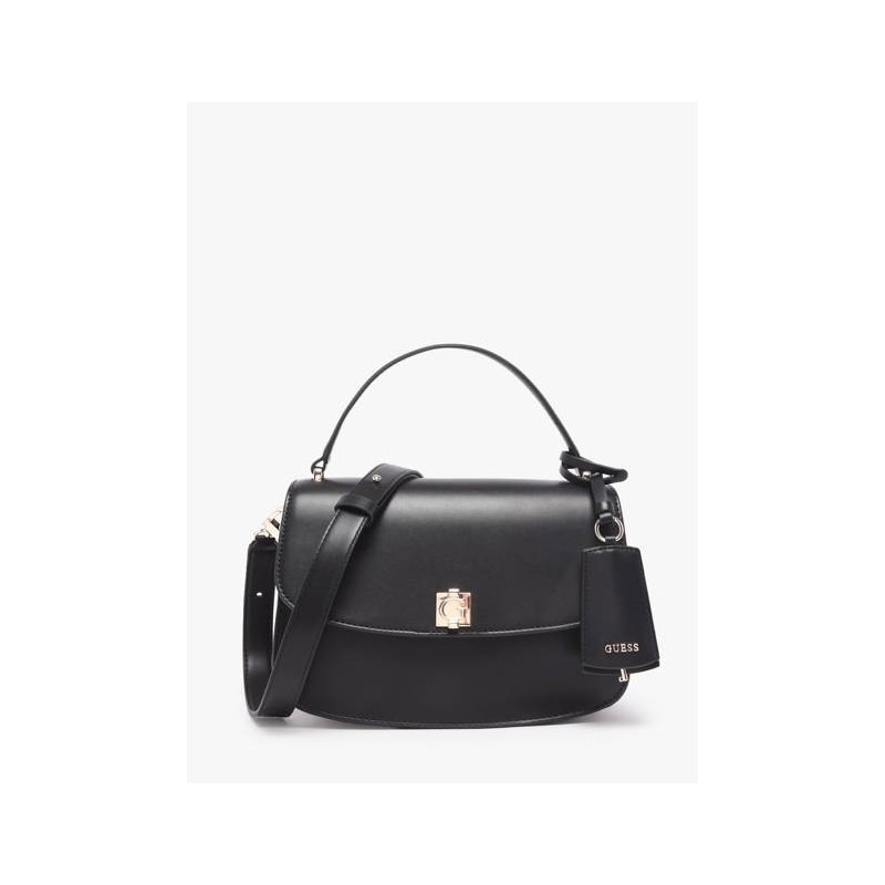GUESS AUDREY CONVERTIBLE XBODY FLAP SHOULDER/CROSSBODY BAG BLACK HWVG9734210-BLA