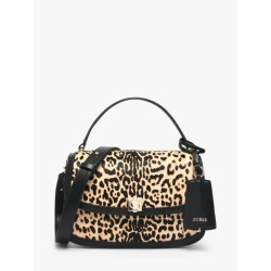 GUESS AUDREY CONVERTIBLE XBODY FLAP SHOULDER BAG LEOPARD HWLG9734210-LEOPARD