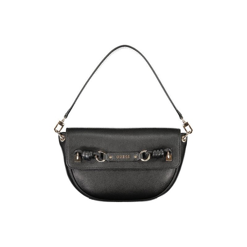 GUESS CAMELIA FLAP SHOULDER BAG BLACK HWBG9742190-BLA