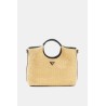 GUESS KIRSTEN MINI SATCHEL HWWG974376-NATURAL/BLACK