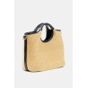 GUESS KIRSTEN MINI SATCHEL HWWG974376-NATURAL/BLACK