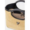 GUESS KIRSTEN MINI SATCHEL HWWG974376-NATURAL/BLACK