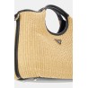 GUESS KIRSTEN MINI SATCHEL HWWG974376-NATURAL/BLACK