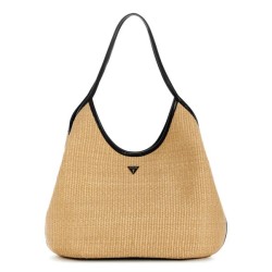 GUESS KIRSTEN HOBO SHOULDER BAG HWWG9743010-NATURAL/BLACK