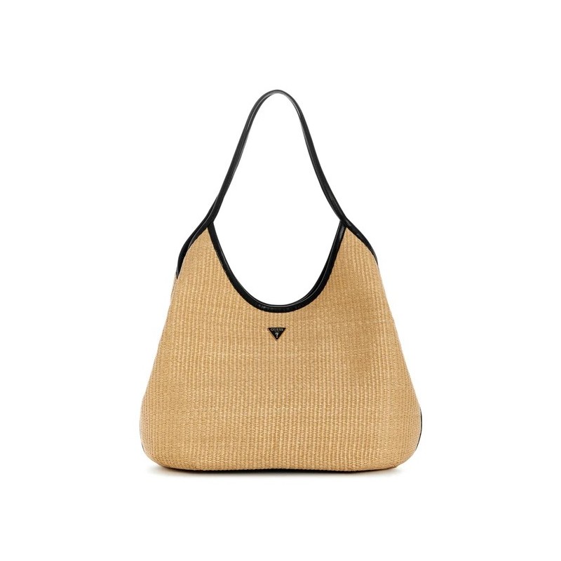 GUESS KIRSTEN HOBO SHOULDER BAG HWWG9743010-NATURAL/BLACK