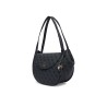 GUESS COLEEN LOGO FLAP SHOULDER BAG COAL LOGO HWSG9756190-CLO