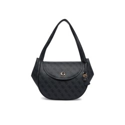 GUESS COLEEN LOGO FLAP SHOULDER BAG COAL LOGO HWSG9756190-CLO