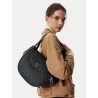 GUESS COLEEN LOGO FLAP SHOULDER BAG COAL LOGO HWSG9756190-CLO