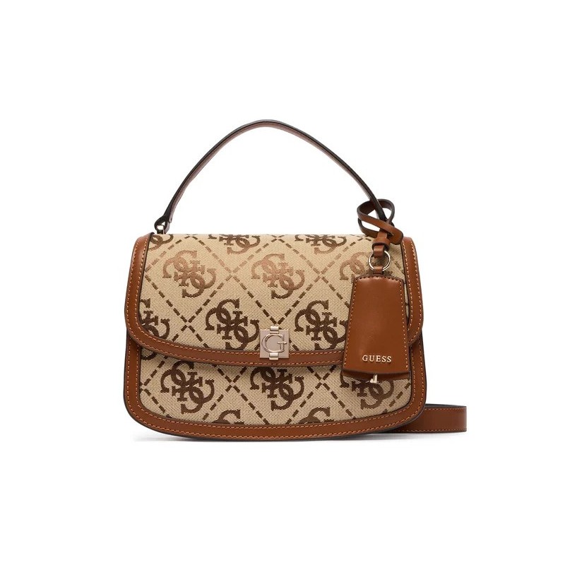 GUESS AUDREY LOGO CROSSBODY BAG LATTE LOGO HWJG9755210-LTL