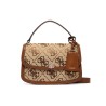 GUESS AUDREY LOGO CROSSBODY BAG LATTE LOGO HWJG9755210-LTL