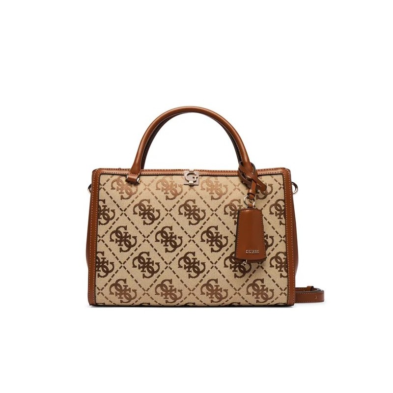 GUESS AUDREY LOGO SHOULDER BAG LATTE LOGO HWJG9755070-LTL