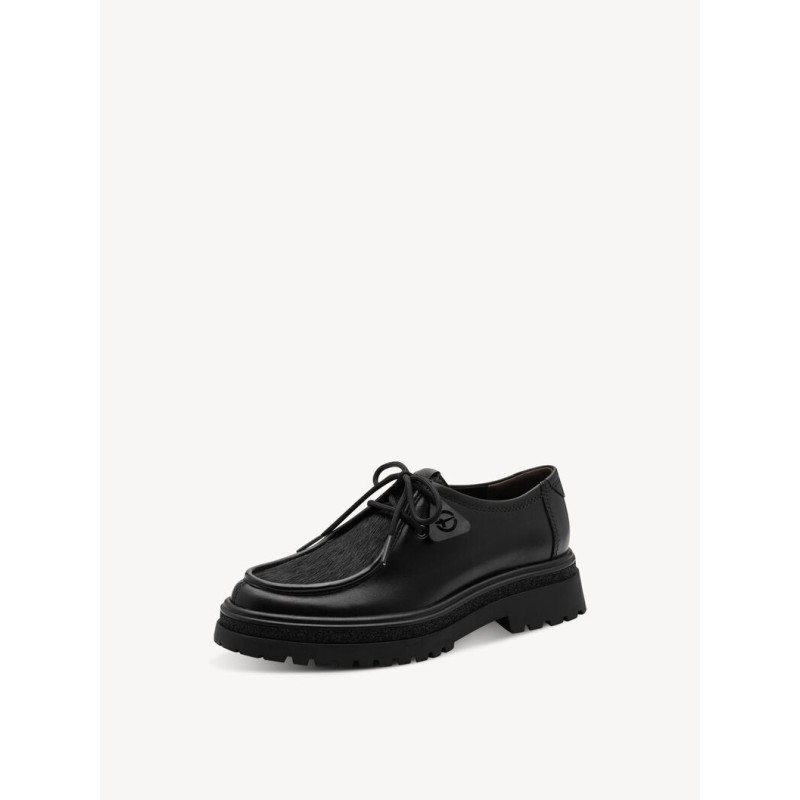TAMARIS LEATHER LOAFER BLACK 1-23627-47-001