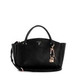 GUESS GILDA 3 COMP SATCHEL BAG BLACK HWZG9747060-BLA
