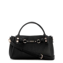 GUESS CAMELIA 3 COMP SATCHEL BAG BLACK HWBG9742060-BLA