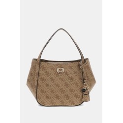 GUESS COLEEN LOGO SMALL SATCHEL BAG LATTE HWSG9756050-LTL