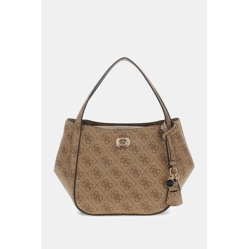 GUESS COLEEN LOGO SMALL SATCHEL BAG LATTE HWSG9756050-LTL