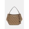 GUESS COLEEN LOGO SMALL SATCHEL BAG LATTE HWSG9756050-LTL