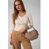GUESS COLEEN LOGO SMALL SATCHEL BAG LATTE HWSG9756050-LTL