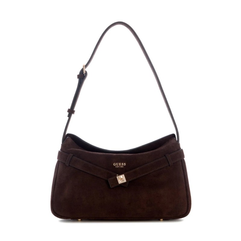 GUESS ELLA SHOULDER BAG ESPRESSO HWSG9754180-ESPRESSO