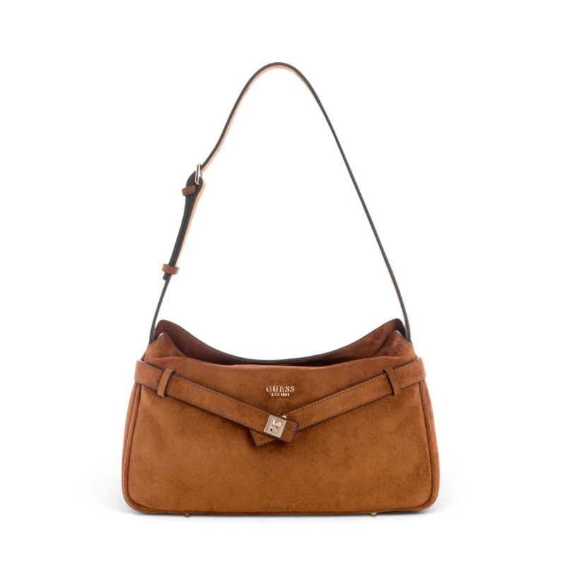 GUESS ELLA SHOULDER BAG COGNAC HWSG9754180-COGNAC