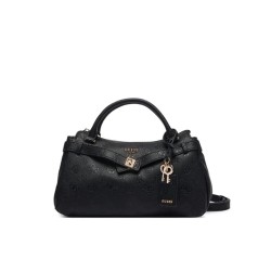 GUESS ELLA LOGO GIRLFRIEND SATCHEL BLACK HWPD9746050-BLA