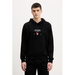 GUESS JEANS REG BAKER LOGO HOODIE BLACK M6RQ26KCPR1-JBLK
