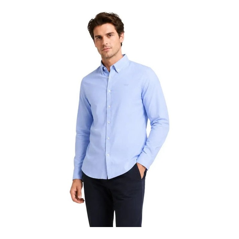 GUESS JEANS REGULAR FIT OXFORD SHIRT LIGHT BLUE M6YH04W2561-G7FI