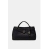 GUESS ELLA LOGO SHOULDER BAG BLACK LOGO HWPD9746060-BLA