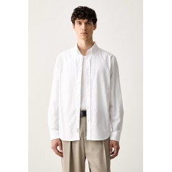 GUESS JEANS REGULAR FIT OXFORD SHIRT WHITE M6YH04W2561-G011