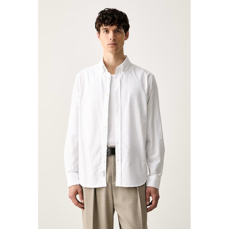 GUESS JEANS REGULAR FIT OXFORD SHIRT WHITE M6YH04W2561-G011