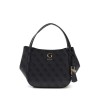 GUESS COLEEN LOGO SMALL SATCHEL BAG COAL LOGO HWSG9756050-CLO