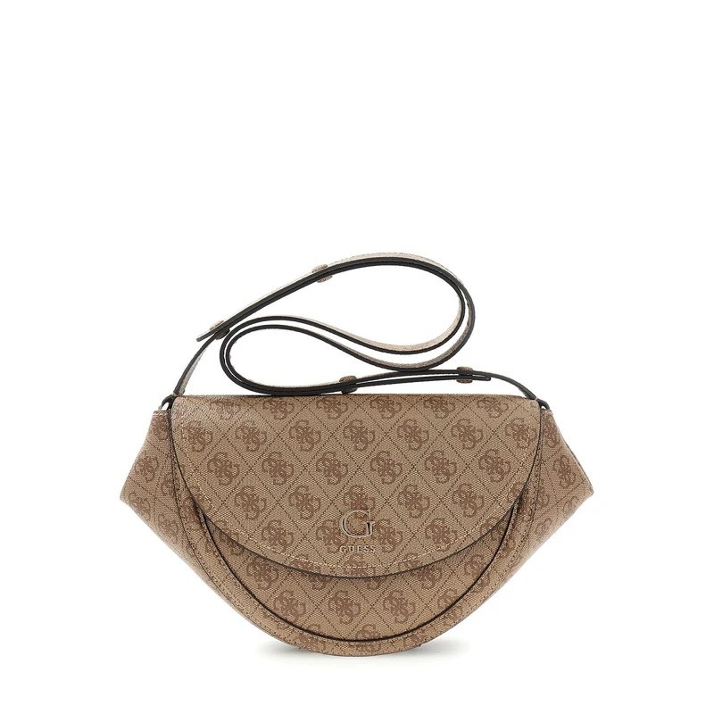 GUESS COLEEN LOGO CROSSBODY BAG LATTE LOGO HWSG9756210-LTL