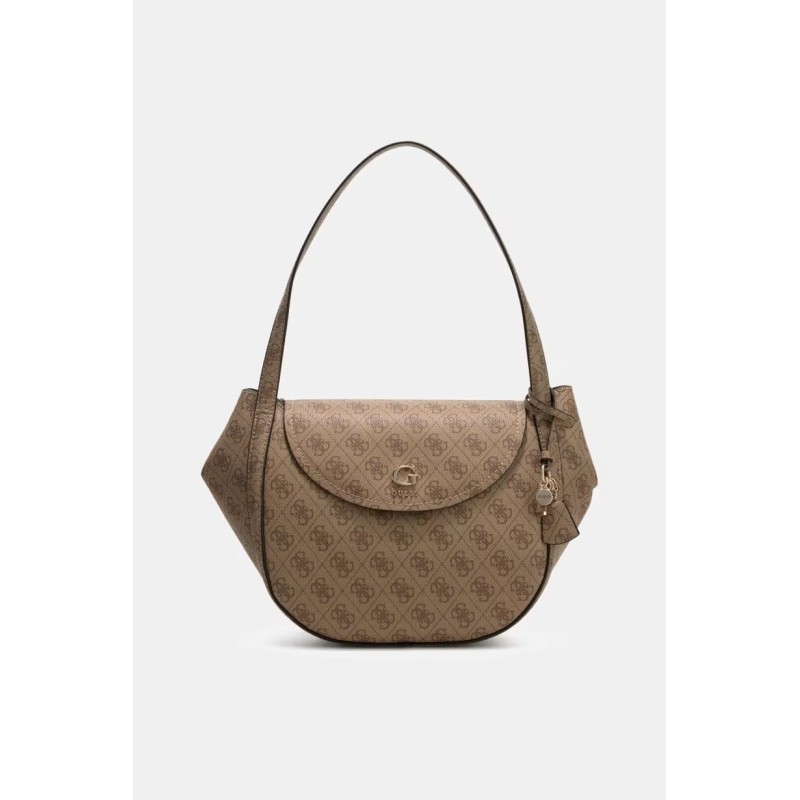 GUESS COLEEN LOGO FLAP SHOULDER BAG LATTE LOGO HWSG9756190-LTL