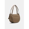 GUESS COLEEN LOGO FLAP SHOULDER BAG LATTE LOGO HWSG9756190-LTL