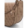 GUESS COLEEN LOGO FLAP SHOULDER BAG LATTE LOGO HWSG9756190-LTL