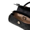 GUESS DIANA MINI TOP HANDLE FLAP CROSSBODY BAG BLACK LOGO HWPD9727760-BLA