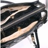 GUESS DIANA 3 COMP SATCHEL BAG BLACK LOGO HWPD972706-BLA