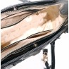 GUESS DIANA 3 COMP SATCHEL BAG BLACK LOGO HWPD972706-BLA