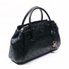 GUESS DIANA 3 COMP SATCHEL BAG BLACK LOGO HWPD972706-BLA