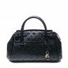 GUESS DIANA 3 COMP SATCHEL BAG BLACK LOGO HWPD972706-BLA